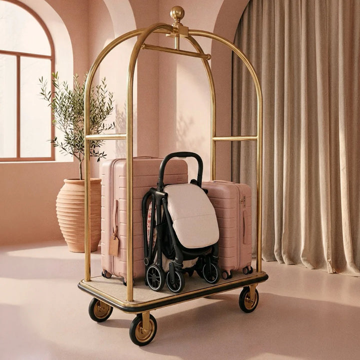 My Babiie MBX6 Auto-Fold Stroller - Pink Leopard