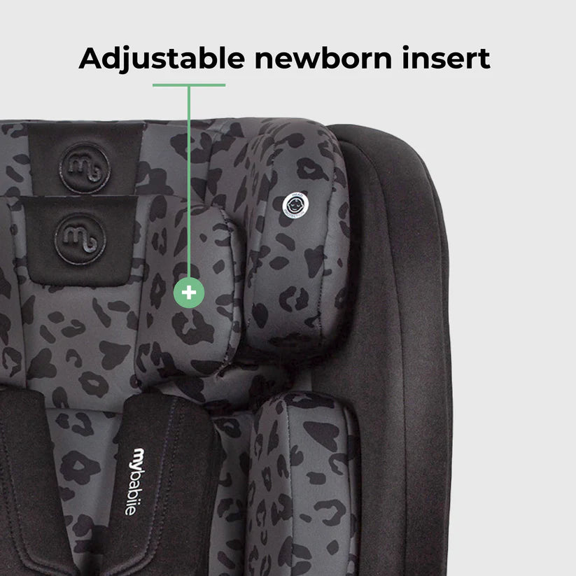 My Babiie MBCS100 2-in-1 Convertible R129 Car Seat - Black Leopard