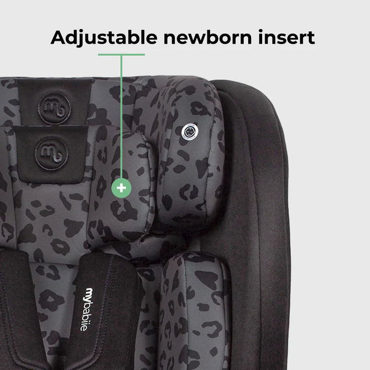 My Babiie MBCS100 2-in-1 Convertible R129 Car Seat - Black Leopard