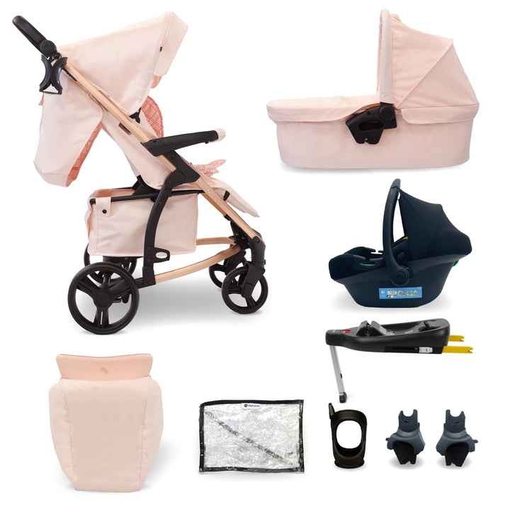 My Babiie MB200i 3 in 1 Travel System - Pink Plaid