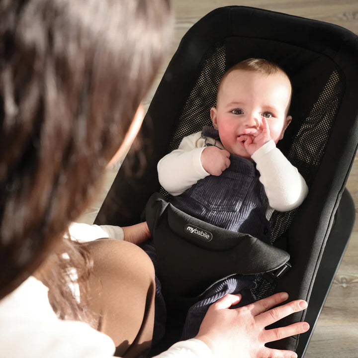 My Babiie Reclining Baby Bouncer in Black lifestyle image