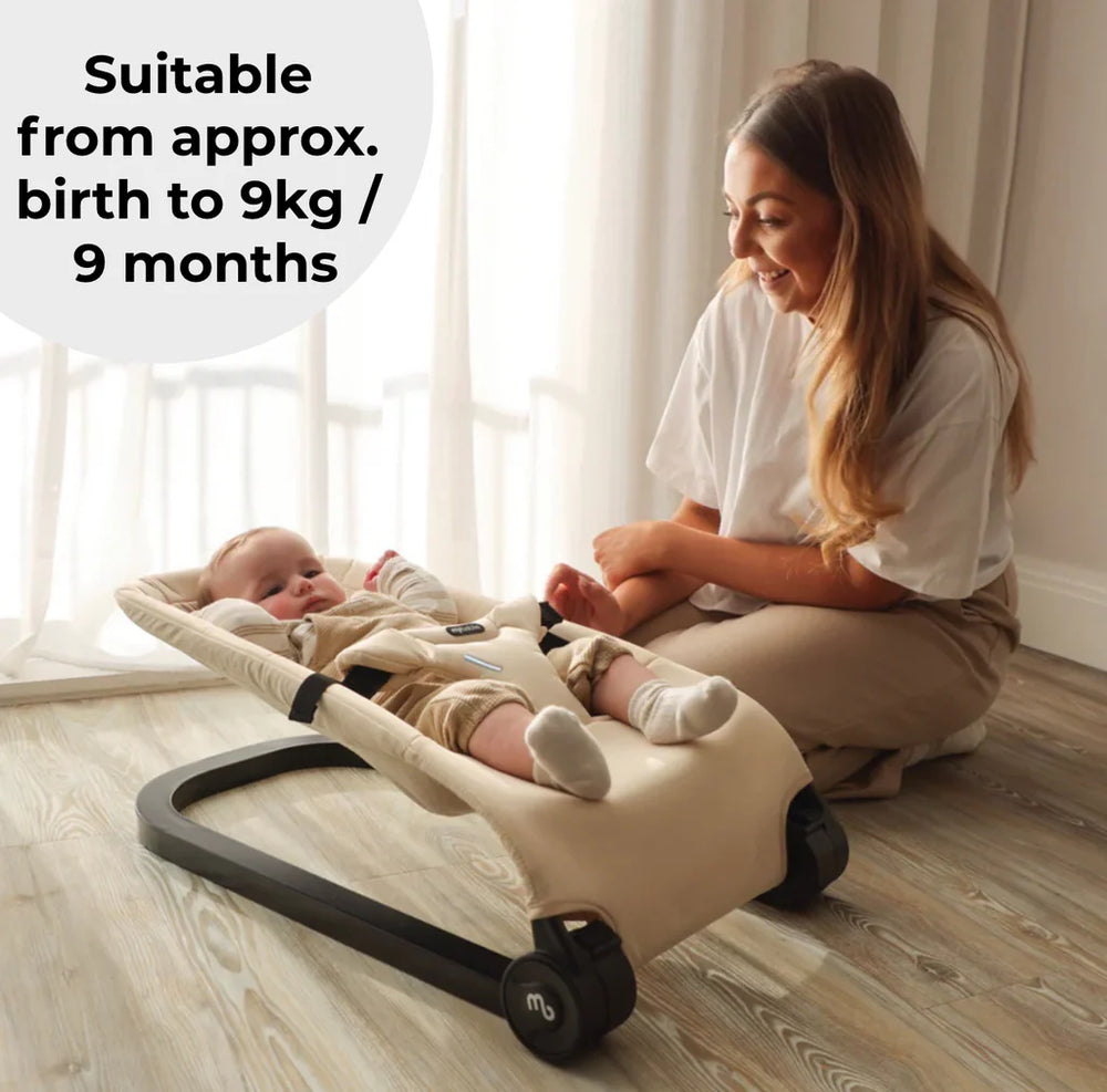My Babiie Reclining Baby Bouncer in Oatmeal suitable from birth to 9 months