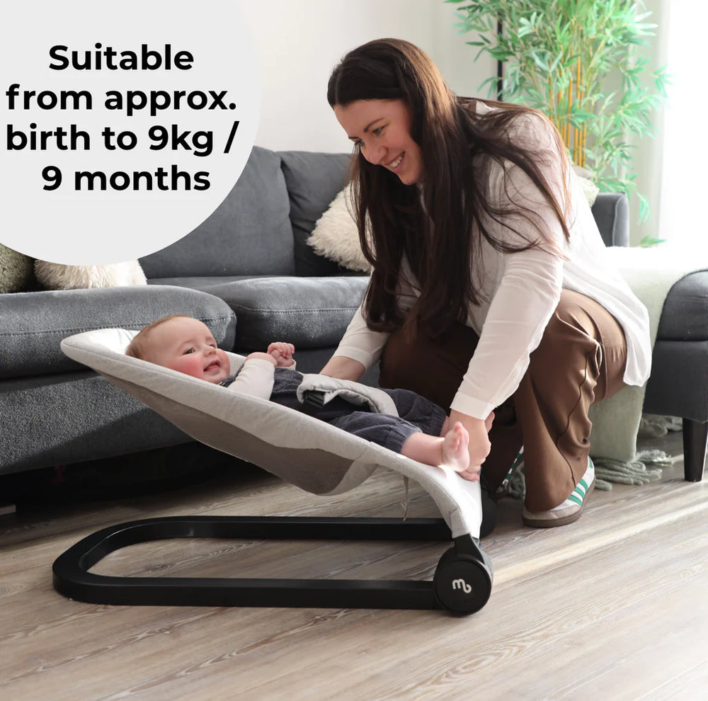 My Babiie Reclining Baby Bouncer in Grey suitable from birth to 9 months