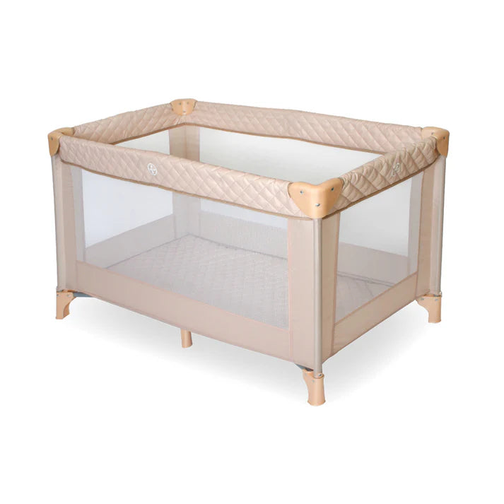 My Babiie Travel Cot in Blush Quilted
