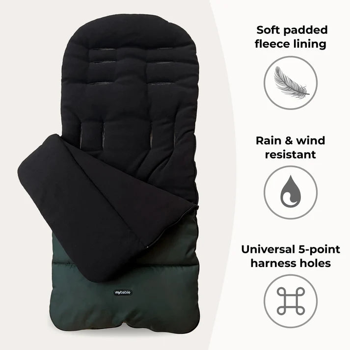 My Babiie Universal Footmuff – Forest Green