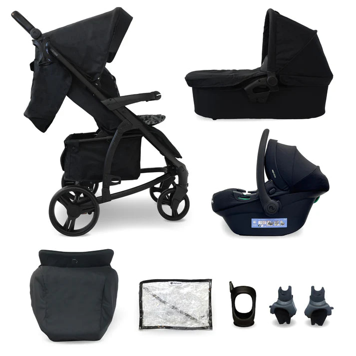 My Babiie MB200i 3 in 1 travel system in black leopard