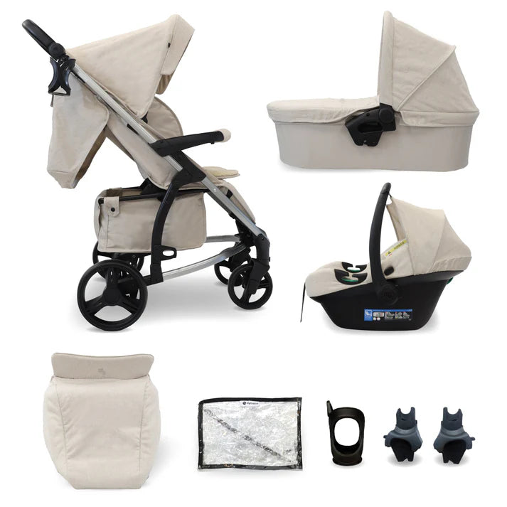 My babiie MB200i 3 in 1 travel system in oatmeal