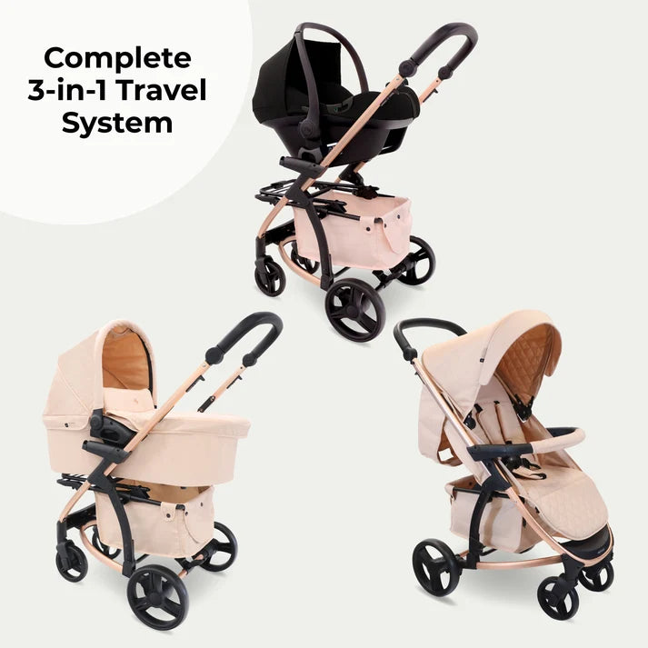 My Babiie MB200i 3 in 1 Travel System - Blush