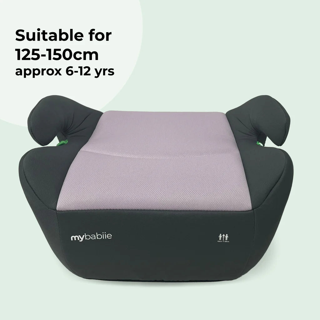 My Babiie MBCSB20 Booster R129 Car Seat with ISOFIX - Pink & Grey