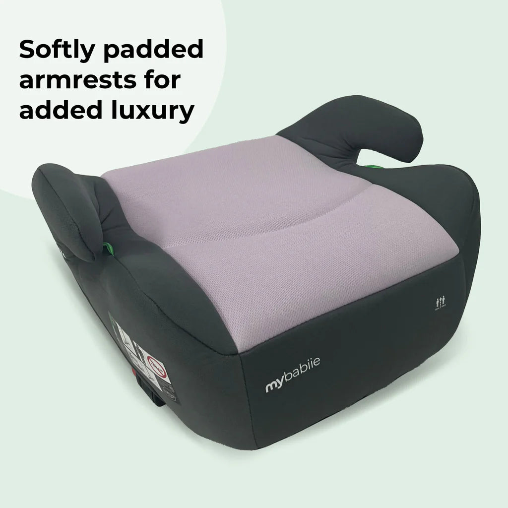 My Babiie MBCSB20 Booster R129 Car Seat with ISOFIX - Pink & Grey