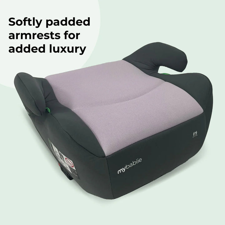 My Babiie MBCSB20 Booster R129 Car Seat with ISOFIX - Pink & Grey