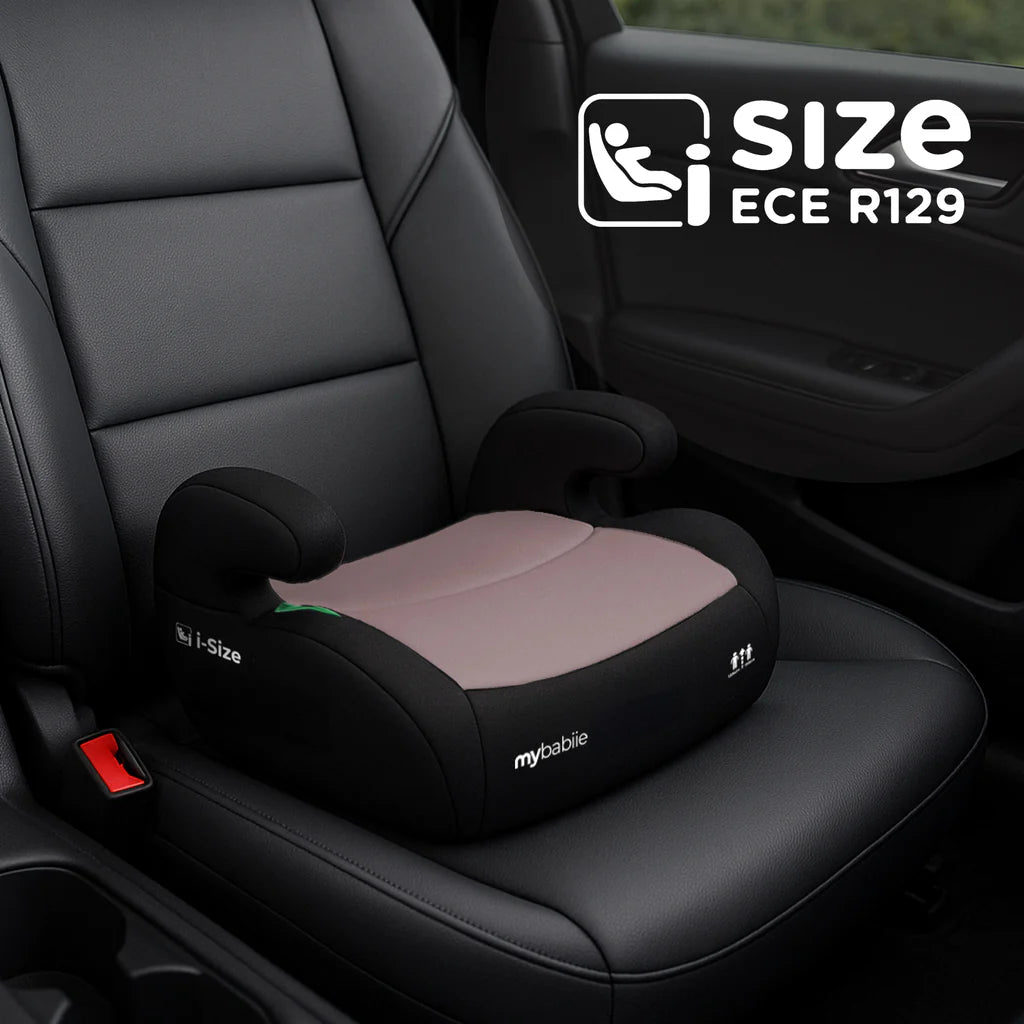 My Babiie MBCSB20 Booster R129 Car Seat with ISOFIX - Pink & Grey