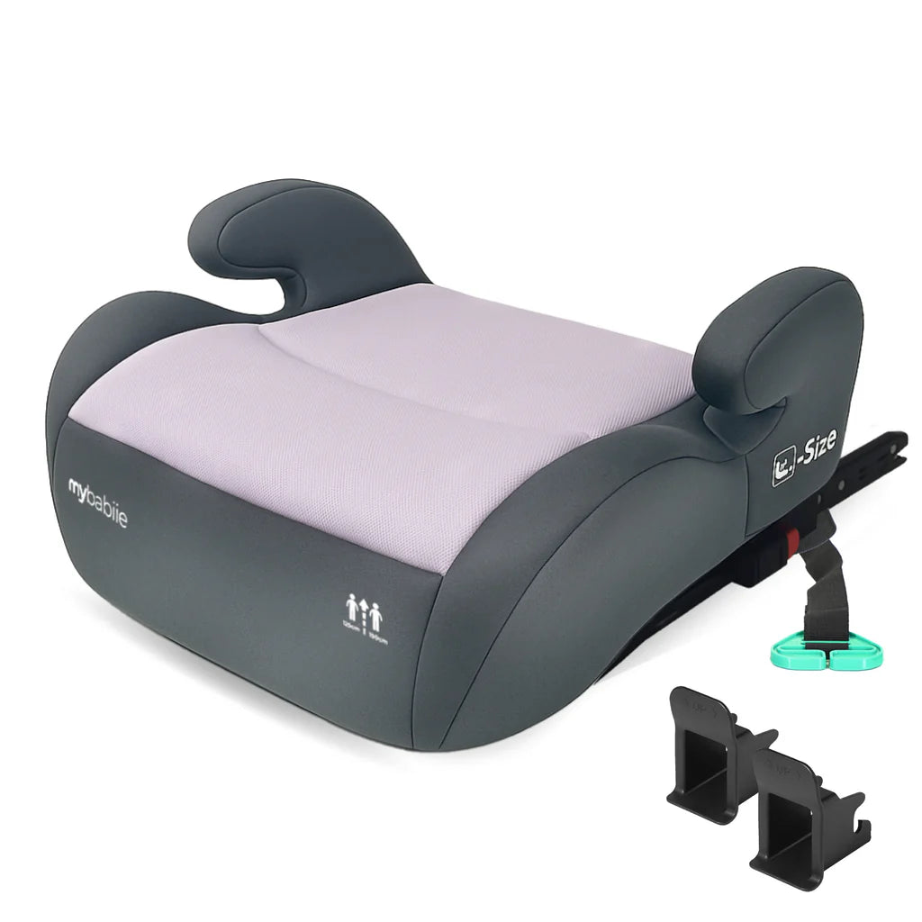 My Babiie MBCSB20 Booster R129 Car Seat with ISOFIX - Pink & Grey