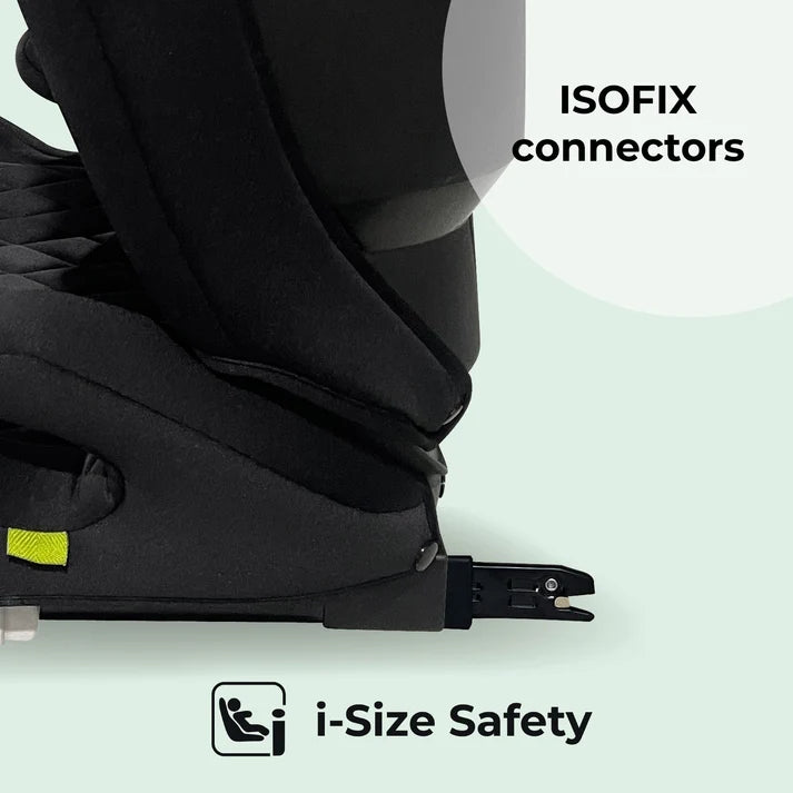 My Babiie MBCS23 High-Back Booster R129 Car Seat with ISOFIX – Quilted Black