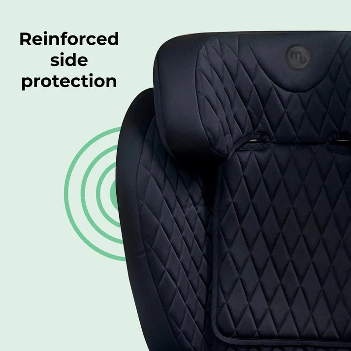 My Babiie MBCS23 High-Back Booster R129 Car Seat with ISOFIX – Quilted Black