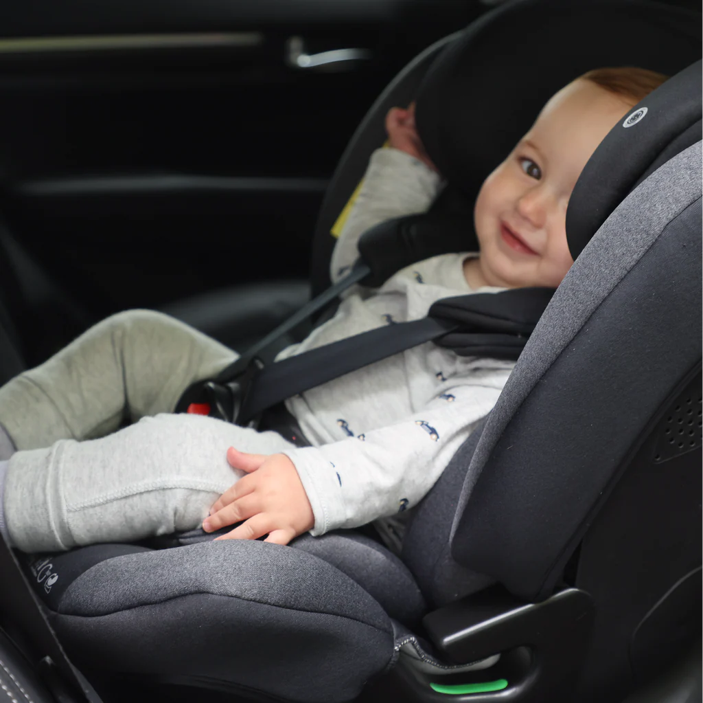 My Babiie MBCS400 Spin R129 Car Seat with Support Leg - Black