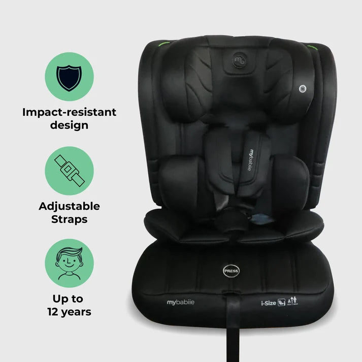My Babiie MBCS50 Toddler to Booster R129 Car Seat – Black