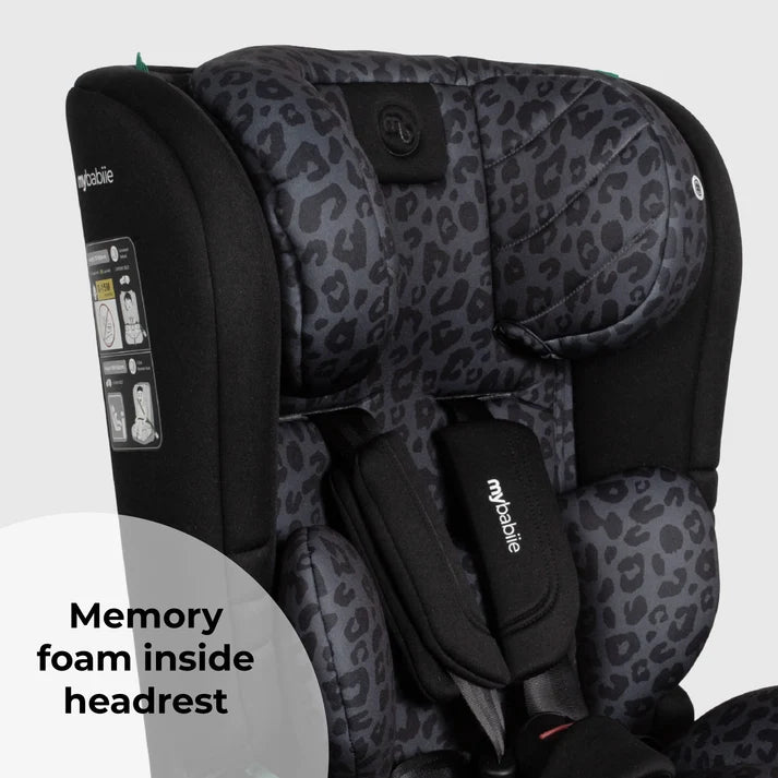 My Babiie MBCS50 Toddler to Booster R129 Car Seat – Black Leopard