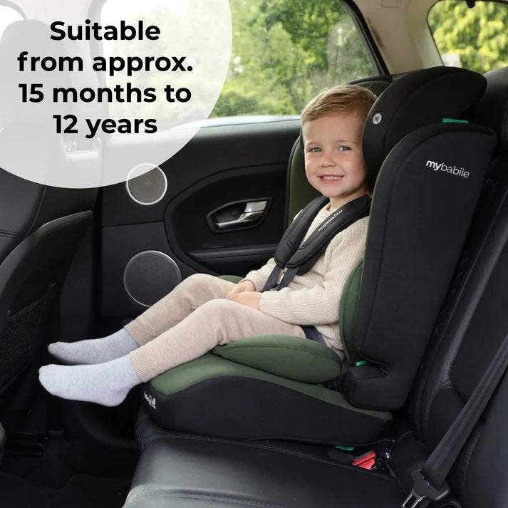 My Babiie MBCS50 Toddler to Booster R129 Car Seat – Forest Green