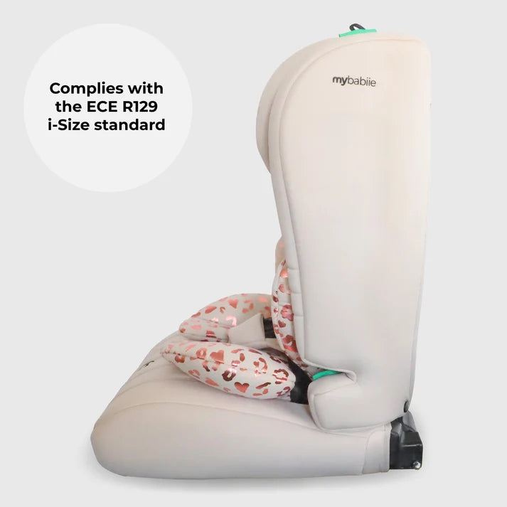 My Babiie MBCS50 Toddler to Booster R129 Car Seat – Pink Leopard