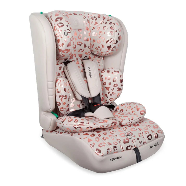 My Babiie MBCS50 Toddler to Booster R129 Car Seat – Pink Leopard