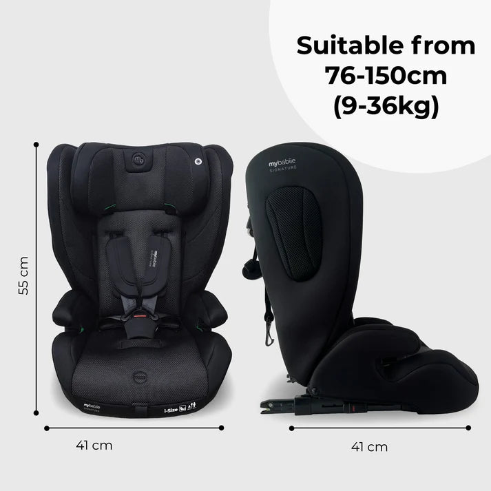 My Babiie MBCS75 SE Toddler to Booster R129 Car Seat with ISOFIX – Midnight Black