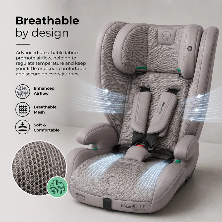 My Babiie MBCS75 SE Toddler to Booster R129 Car Seat with ISOFIX – Mink