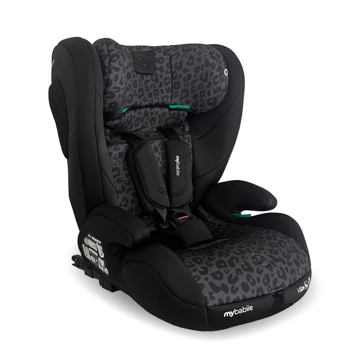 My Babiie MBCS75 Toddler to Booster R129 Car Seat with ISOFIX – Black Leopard