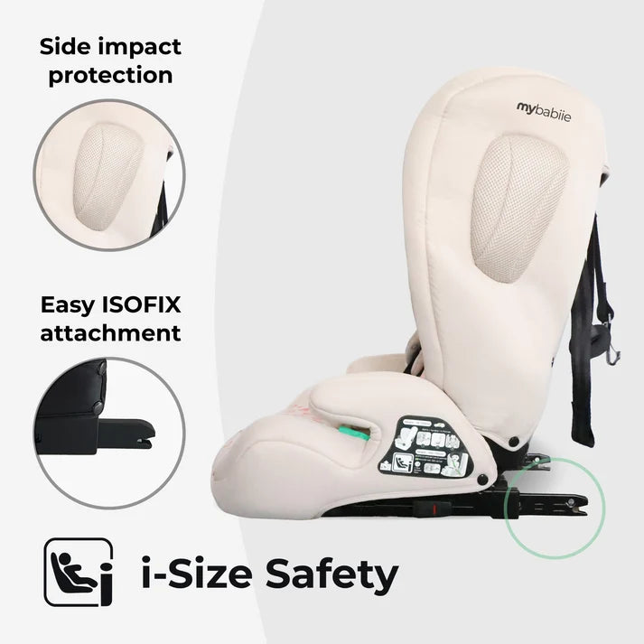 My Babiie MBCS75 Toddler to Booster R129 Car Seat with ISOFIX – Pink Leopard