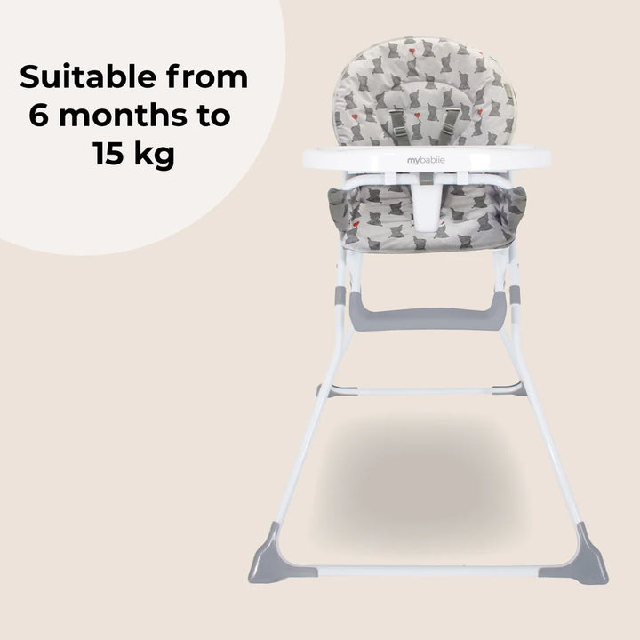 My Babiie MBHC1 Compact Highchair - Elephants