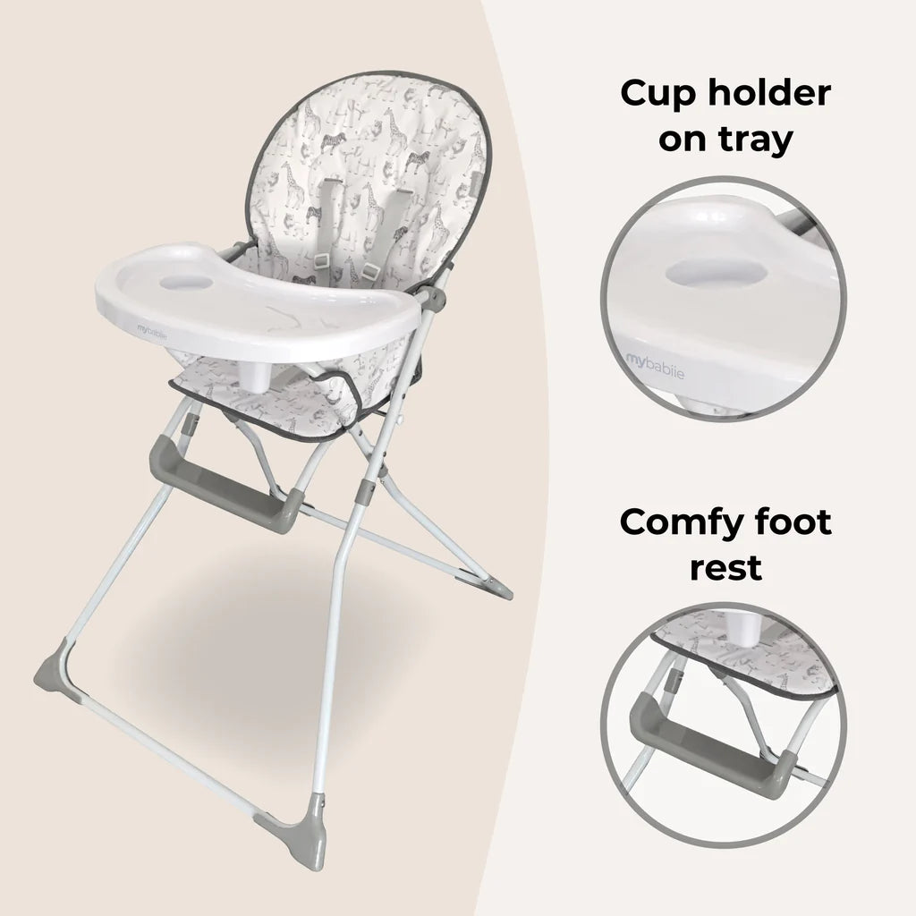 My Babiie MBHC1 Compact Highchair - Safari