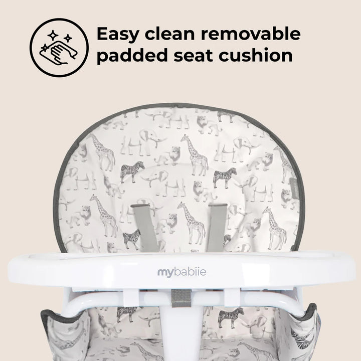 My Babiie MBHC1 Compact Highchair - Safari