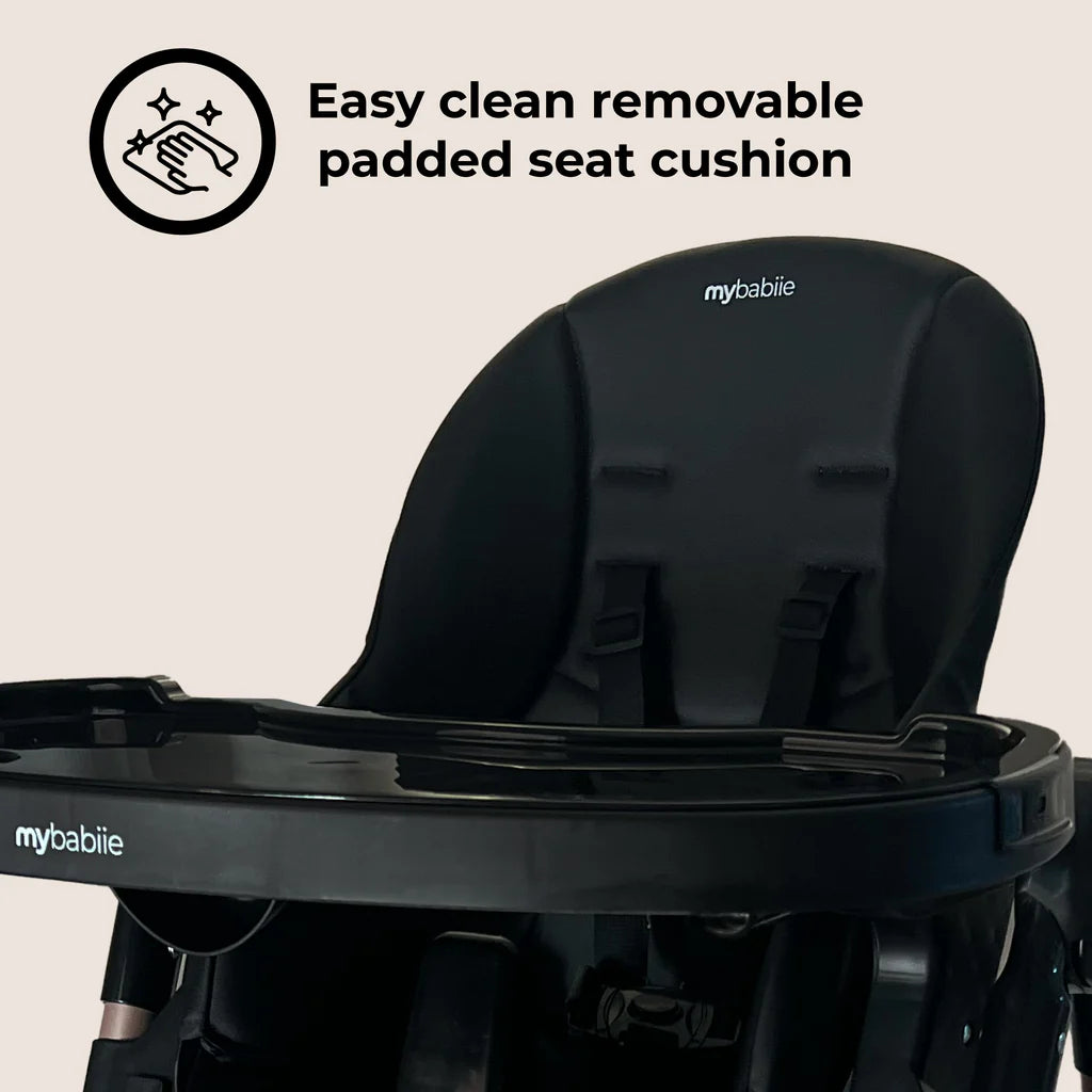 My Babiie MBHC9 Luxe Highchair - Rose Gold Black