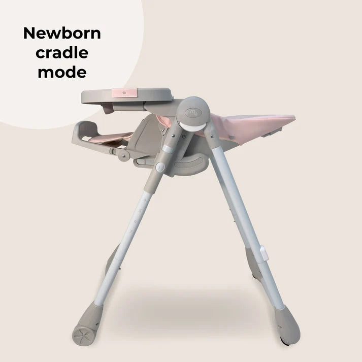 My Babiie MBHC9 Luxe Highchair - Pink & Grey