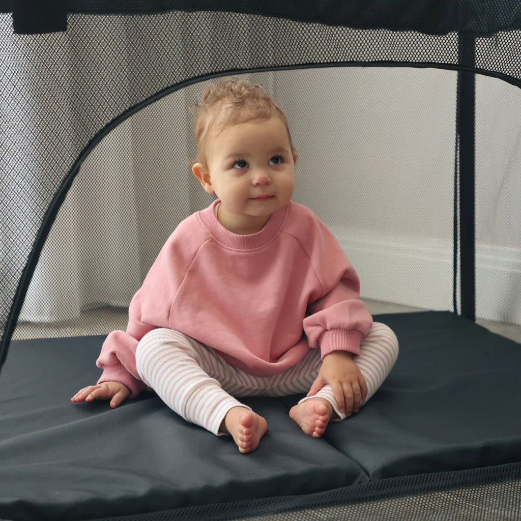 My Babiie MBTC2 Air-Light 2-in-1 Travel Cot – Black