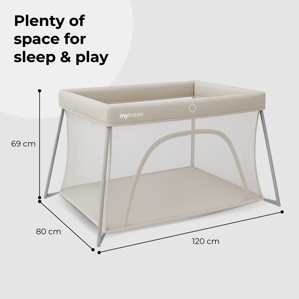 My Babiie MBTC2 Air-Light 2-in-1 Travel Cot – Ivory