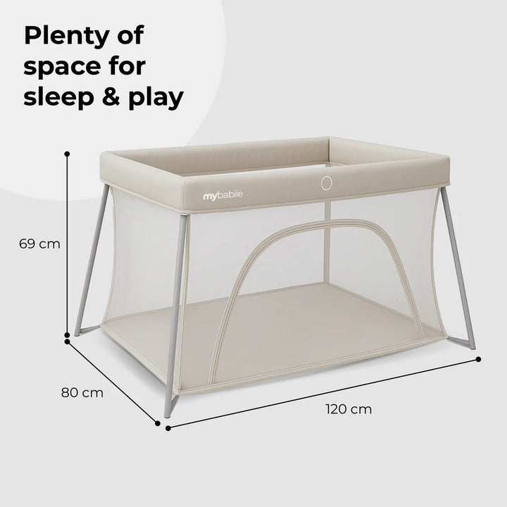 My Babiie MBTC2 Air-Light 2-in-1 Travel Cot – Ivory