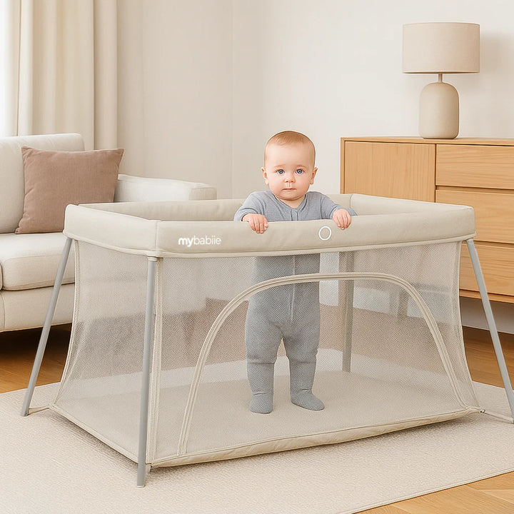 My Babiie MBTC2 Air-Light 2-in-1 Travel Cot – Ivory