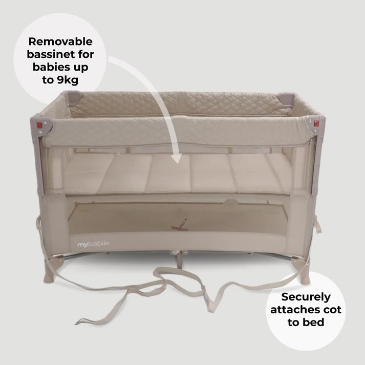 My Babiie MBTC4 LUXE 4-in-1 Travel Cot – Ivory