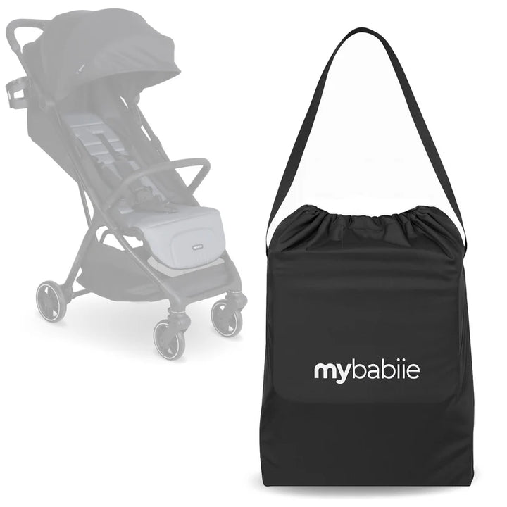 My Babiie MBX6 Auto-Fold Stroller - Black/Grey
