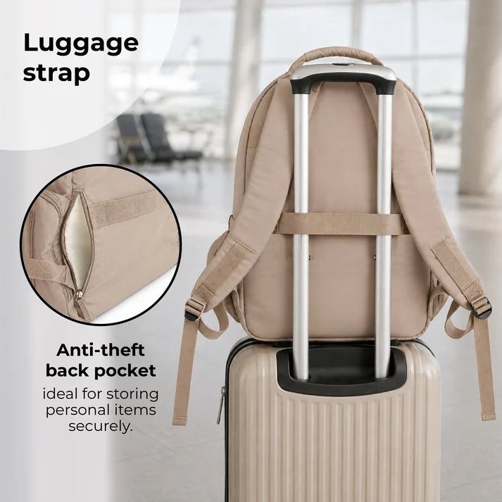 My Babiie Backpack Changing Bag – Taupe