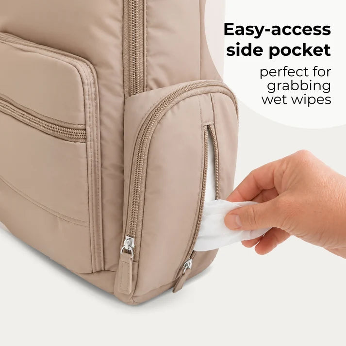 My Babiie Backpack Changing Bag – Taupe