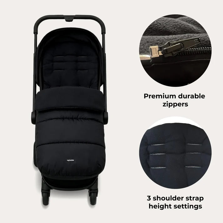 My Babiie Universal Footmuff – Black