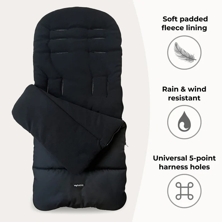 My Babiie Universal Footmuff – Black
