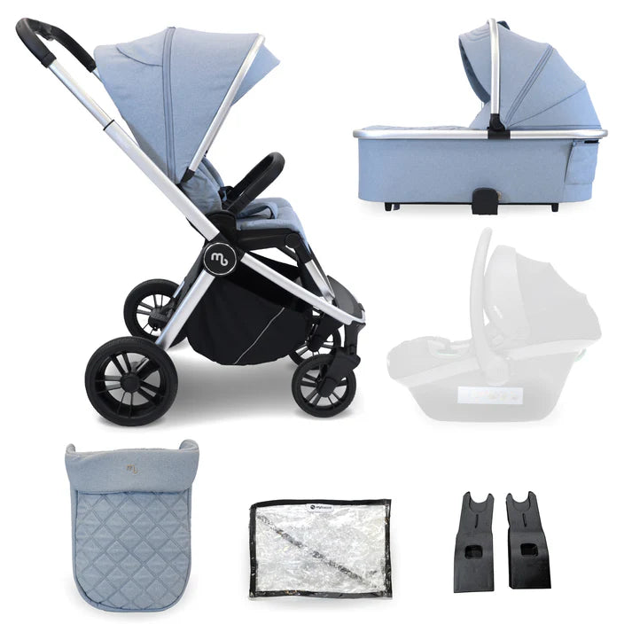 My Babiie MB450i 2 in 1 Travel System in Steel Blue
