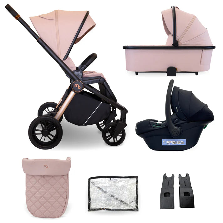 My Babiie MB450i 3 in 1 Travel System in Pastel Pink