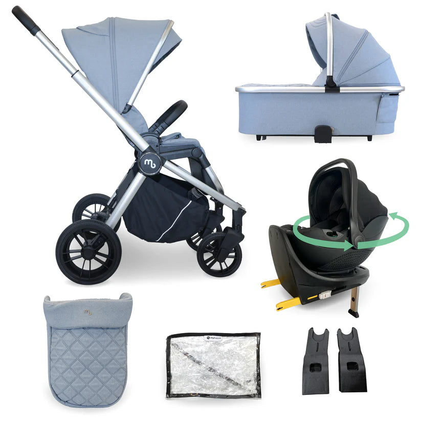 My Babiie MB450i Travel System - Steel Blue