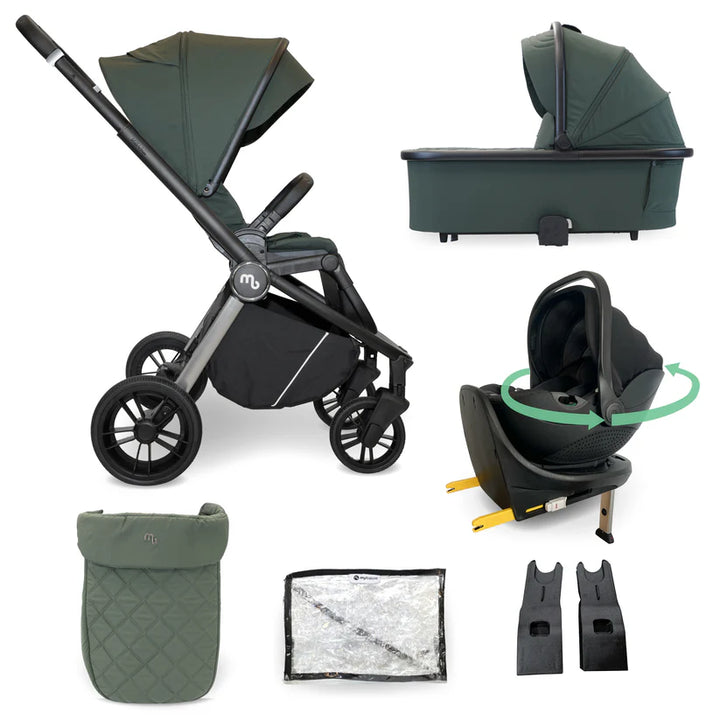 My Babiie MB450i Travel System - Forest Green