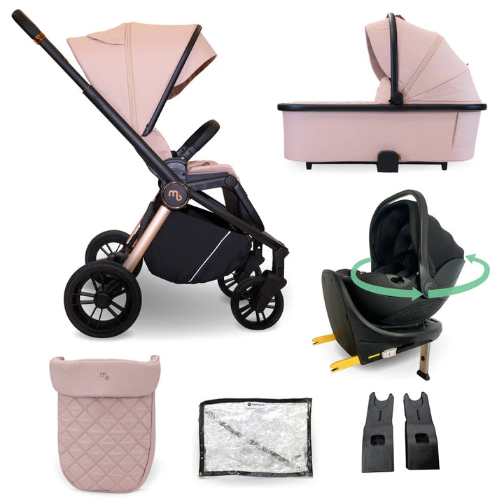 My Babiie MB450i Travel System - Pastel Pink