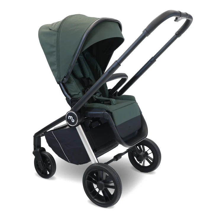 My babiie MB450i travel system in forest green with seat unit parent facing